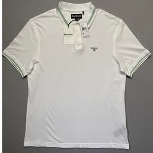 Barbour Men's Ferrybridge Lightweight Polo Shirt White XLarge $95